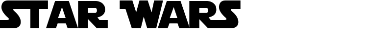 Star Jedi Logo MonoLine Font